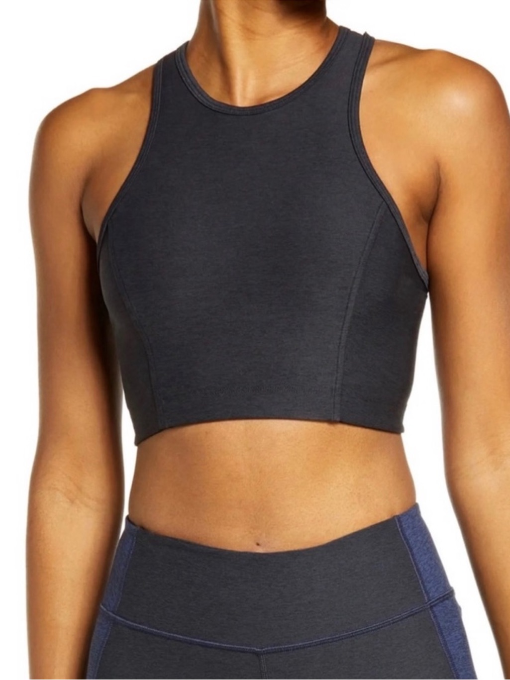 New Outdoor Voices Charcoal Gray Sports Bra Crop Top